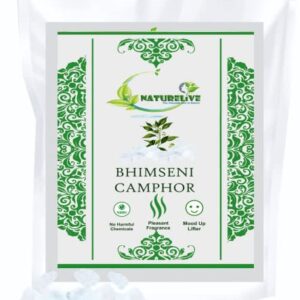 Bhimseni camphor 100g | pacha karpooram original or bhimseni kapoor original camphor for pooja, bheemsen kapoor for Arti, use for camphor diffuser electric (Bhimseni Camphor Original, 100g)
