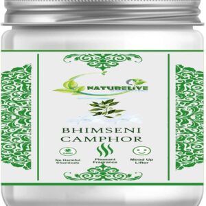 Bhimseni camphor 500g | pacha karpooram original or bhimseni kapoor original camphor for pooja, bheemsen kapoor for Arti, use for camphor diffuser electric (Bhimseni Camphor Original, 500g)